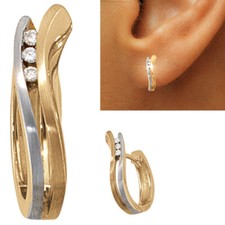 Creolen 585 gold ohrringe - 585,