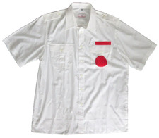 Schulterklappen-Dienst-Hemd Piloten-Hemd GREIFF m. Klett-Halter, weiß,  XL 43/44