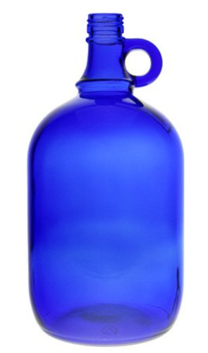 Liter glasballon blau - 2,