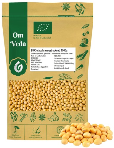 Bio sojabohnen 1kg - bio,