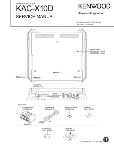 Service manual anleitung - service, für