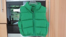 Süsse Weste grün kurz  NEU XS 34 -  S 36 hoher Kragen Top aktuell