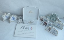 WERBE PORZELLAN-AUFSTELLER  "PORZELLANMARKEN"  11 STÜCK