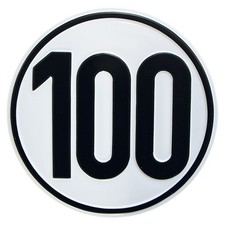 Alu Geschwindigkeitsschild 100