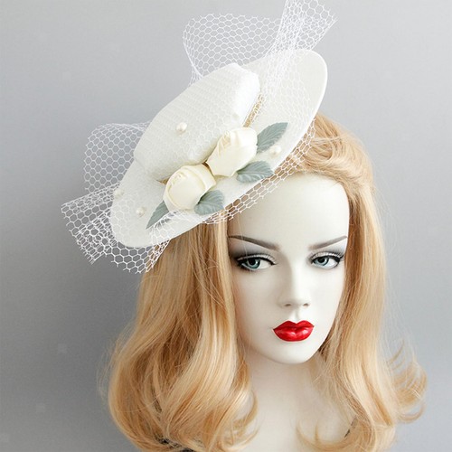 Fascinator zylinder weißes - fascinator-zylinder,,