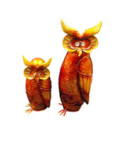 ?✨ Dekorative Metall-Eulen im 2er-Set – Handgefertigte Vintage-Optik! ✨?
