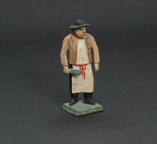 Grulicher Krippenfigur, Gabenbringer Metzger / Fleischer,  > 7 cm <   (# 13097)