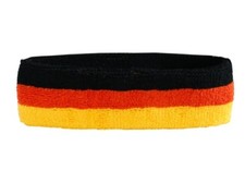 Stirnband Deutschland 6x21cm Schweißband für Sport Headband