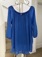 Tunika Bluse blau Royalblau 36