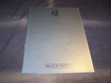 TOPRARITÄT Prestige Prospekt Rolls Royce Silver Spirit Mulsanne von 1981 !!!