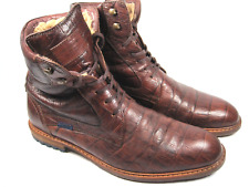 Floris van Bommel Herrenschuhe in 43 / UK 9 / Neuw. / gefüt / Braun / Krokooptik