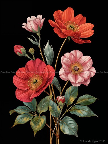Foto blumen grafiken - a4,