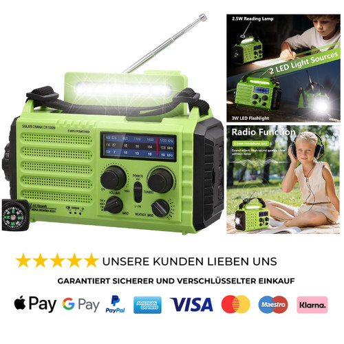 Mesqool tragbares kurbelradio - tragbares,