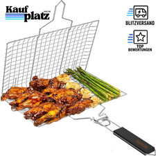 Edelstahl Grillkorb faltbar