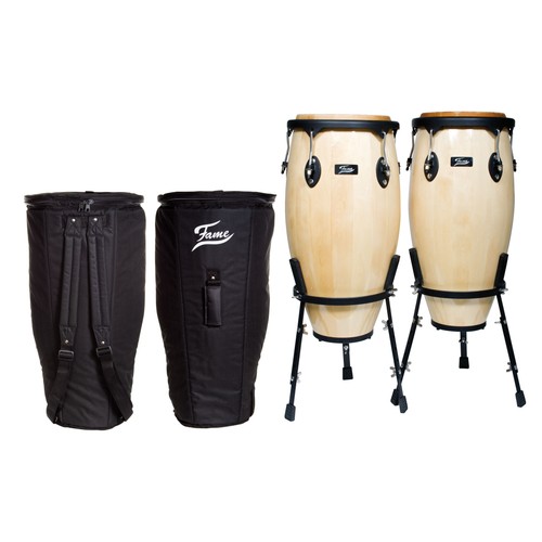 Conga set natural wood - conga, 12"
