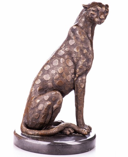 Gepard bronzefigur raubtier - bronzefigur,