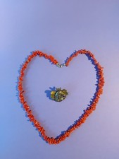 Sehr  schöne Korallenkette Collier mit Astkorallen 48 cm