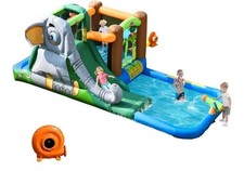 COSTWAY Aufblasbaren Wasserpark Hüpfburg