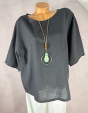 Neu leinen mix shirt oversize - leinen,