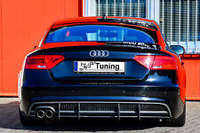 CUP Heckansatz Heckeinsatz Diffusor aus ABS für Audi A5 B8 mit S-Line Splitter