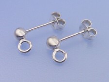 Echt 925 Silber Ohrstecker mit