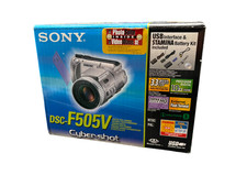 Sony Cybershot DSC F505V Digitalkamera Silber Carl Zeiss Vario-Sonnar