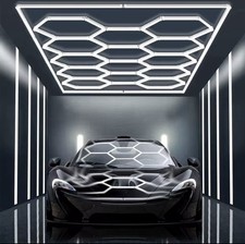 14Hexagon LED Lampe Werkstatt Garage Wand Decken Leuchte Waben Beleuchtung Lampe
