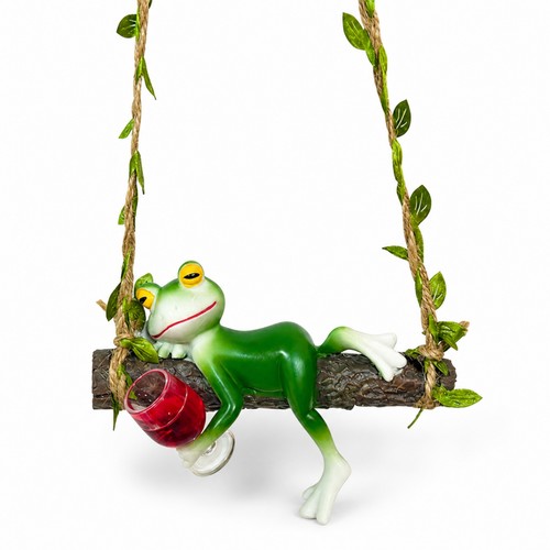 Froschfigur mit schaukel - froschfigur,
