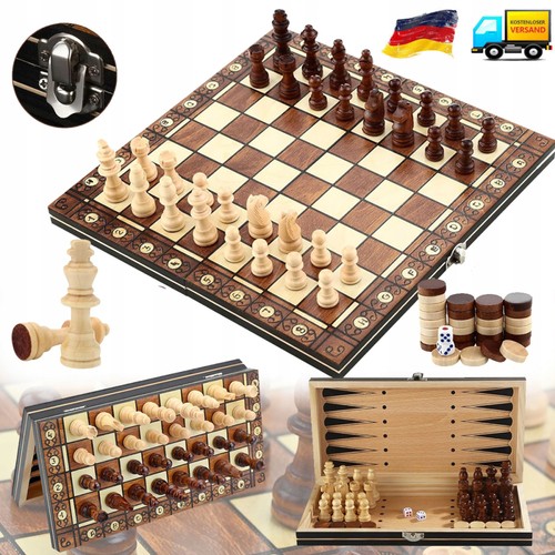 Schachspiel aus holz - aus,