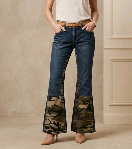 Damen jeans patchwork low - damen,
