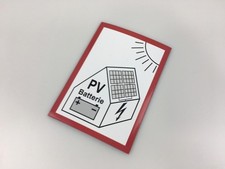 Schild PV-Anlage mit Speicher