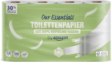 By Amazon ECO Toilettenpapier, 3-Lagig 100% Recycelt, 8 Rollen (8 Rollen, 1-Er P