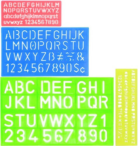 Buchstabenschablonen set - buchstabenschablonen,