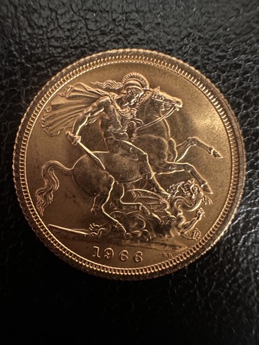 1966 sovereign münze junge - münze,