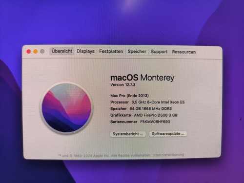 Mac pro d500 - 6.1, 512