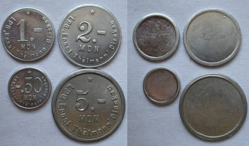 Pfennig und 5 mark - 1,,