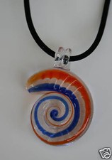 Glas Anhänger   Schnecke