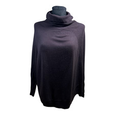 Poncho Damen Rollkragen