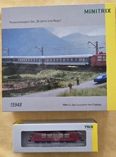 Minitrix Zug Set 30 Jahre IR 3er Set mit 2 Ergänzungswagen 