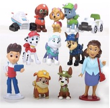 12x Paw Patrol Kuchen Deko Geburtstag Figur Kinder Chase Marschell Skye Torten