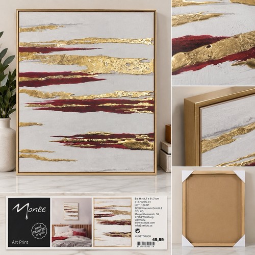 Monée wandbild gerahmt - monée,