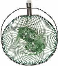 Kescher oval inkl Netz 10mm Teichwirt Fischzucht abfischen Hamen Profi stabil  