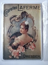 Nostalgie Blechschild / Audi Automobil-Werke /Cigaretten Laferme  -Orig.verpackt