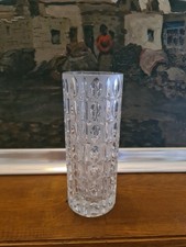 Nachtmann Vintage  Kristall Glas Vase Model  Nr. P91  Abstrakt  21,5 CM Höhe 