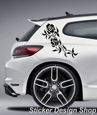 2er Set Autoaufkleber Blumen