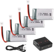 4 Stück 3.7V 650mAh 1S Akku