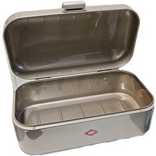 Wesco Single Grandy Brotkasten - neusilber  (235101-03), Metall, top erhalten 