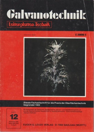 Galvanotechnik band - galvanotechnik., 79