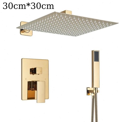 Regendusche set gold - set,