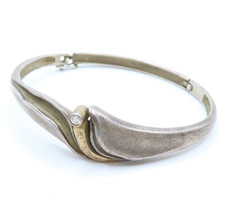 TOP DESIGNER Armreif 925er Sterling Silber Franz Scheurle Bicolor Vintage Luxury